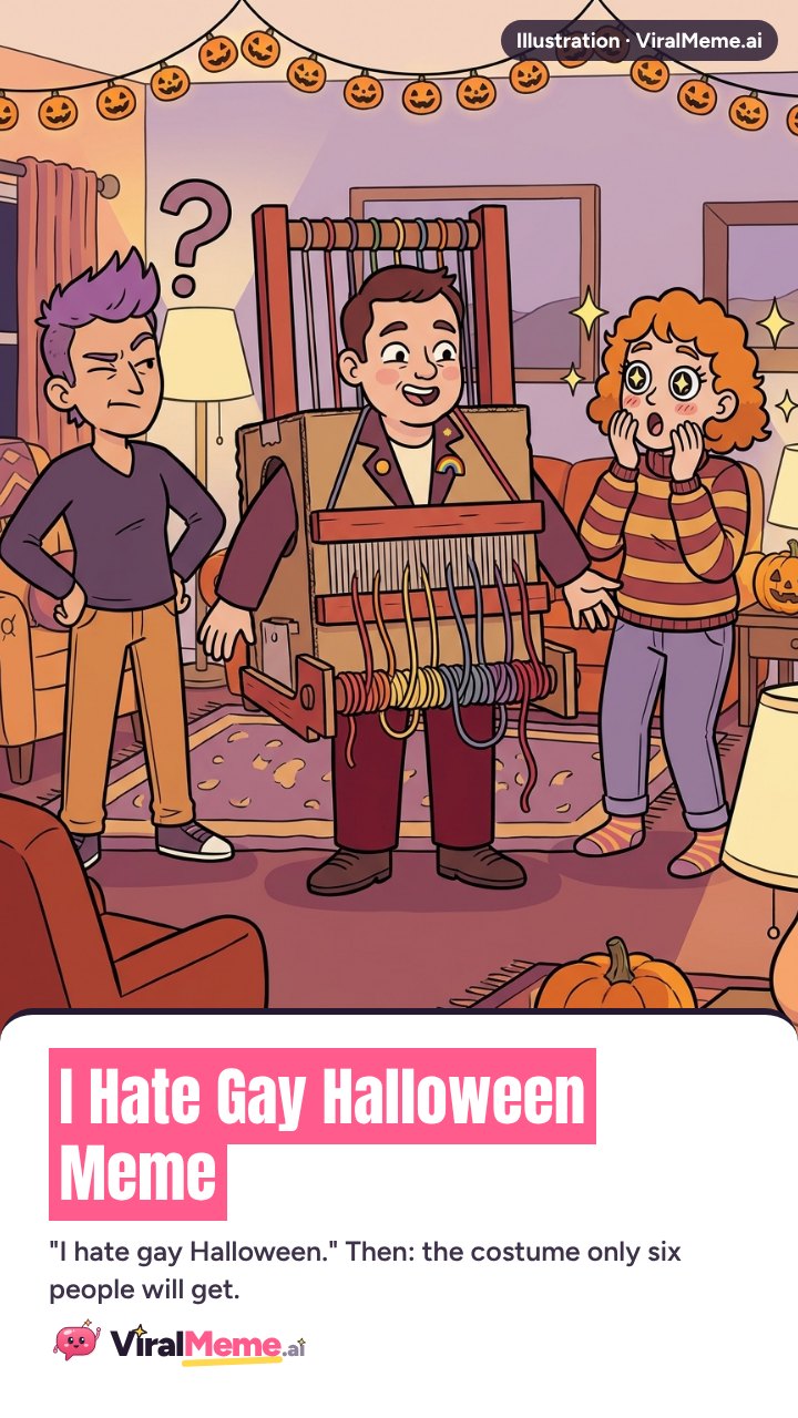 I Hate Gay Halloween Meme