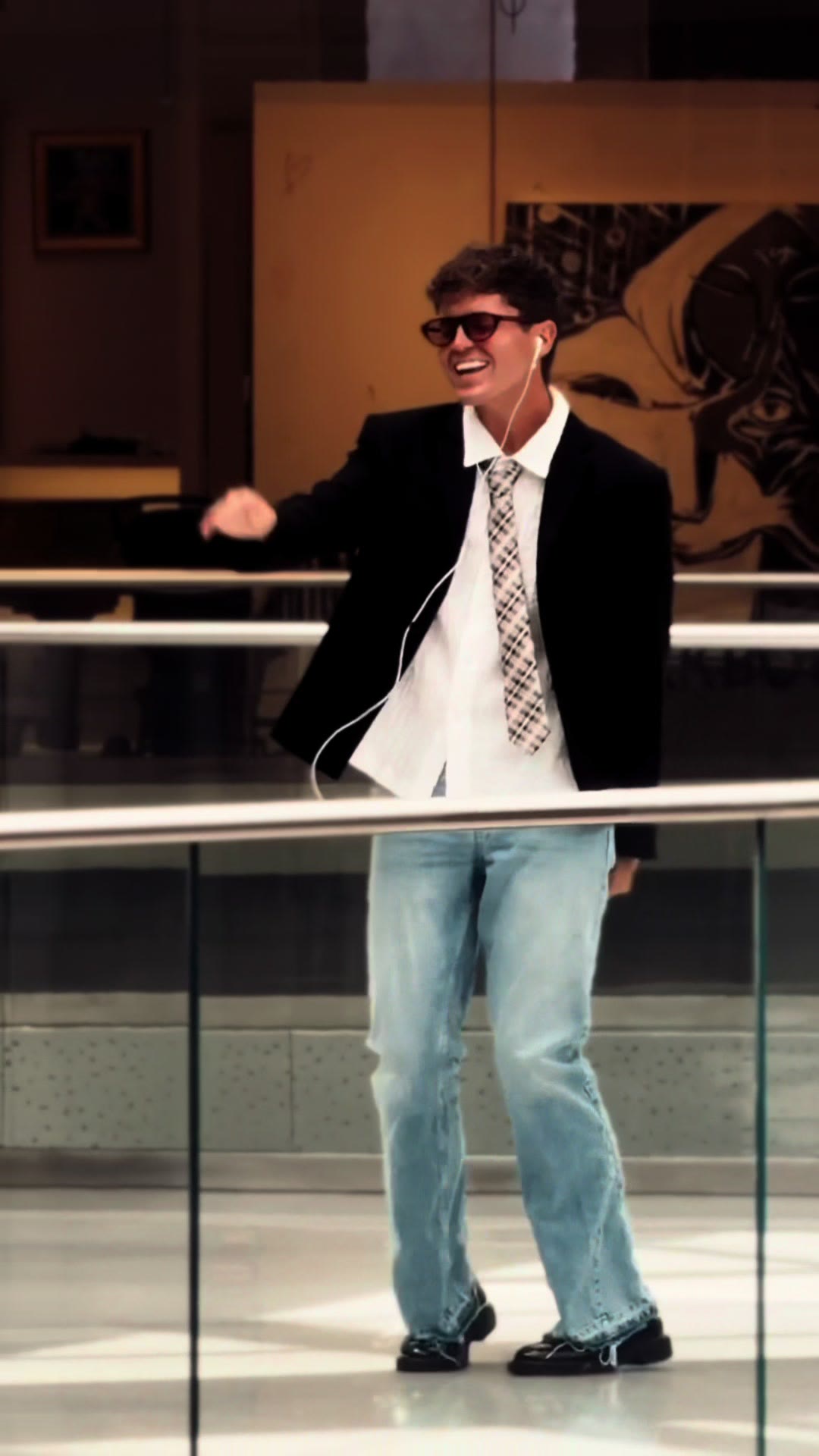 A frame of the original post by @jamiemillmusic on TikTok: Jamie Miller dancing the Babydoll two-step