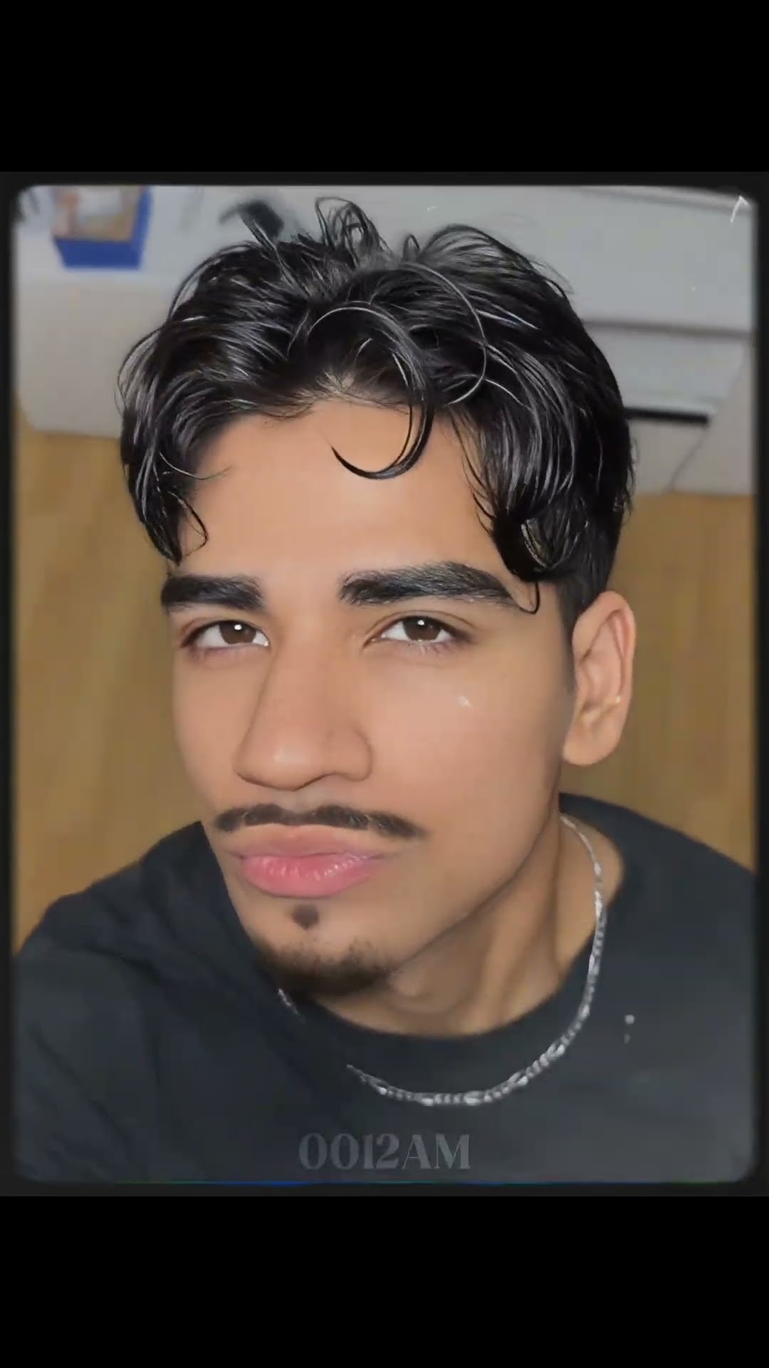 Beard Filter: a frame of a post of the trend by 0012am on YouTube
